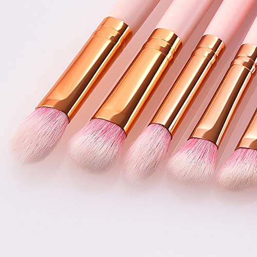 Brochas rosadas profesionales para el maquillaje de ojos