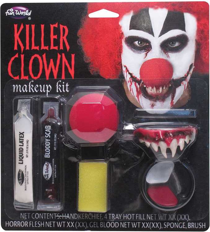 Kit de maquillaje Payaso asesino