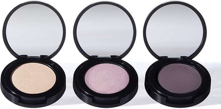 Set de tres de maquillaje de sombras para ojos