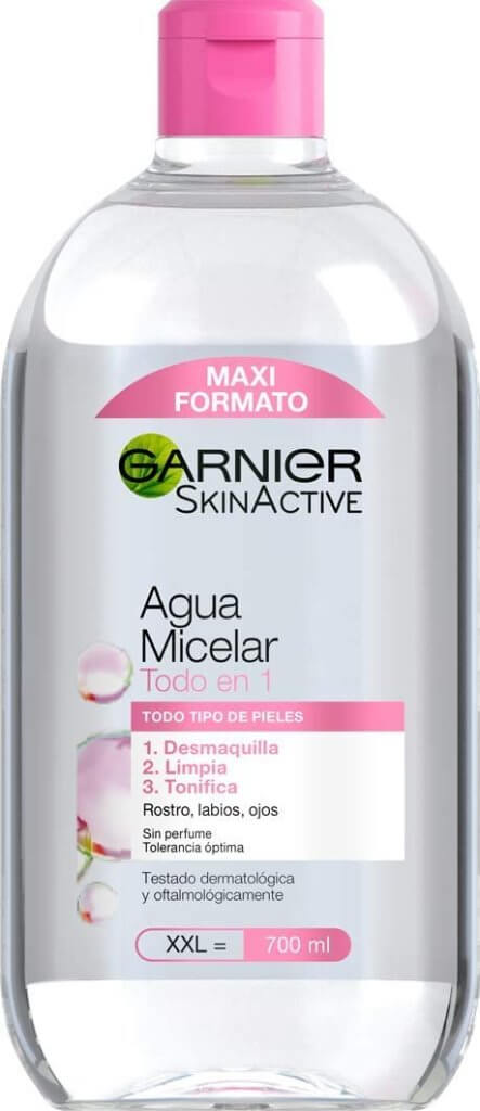 Garnier Skin Active - Agua Micelar Clásica Todo en Uno, Pieles Normales