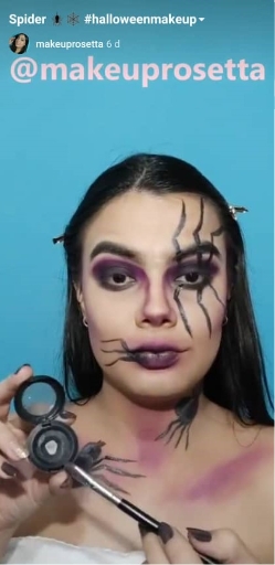 Maquillaje de halloween por @makeuprosetta