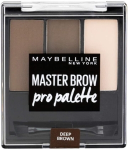 Maybelline New York Master Brow Pro Palette Design Kit NU4 Deep Brown Paleta do