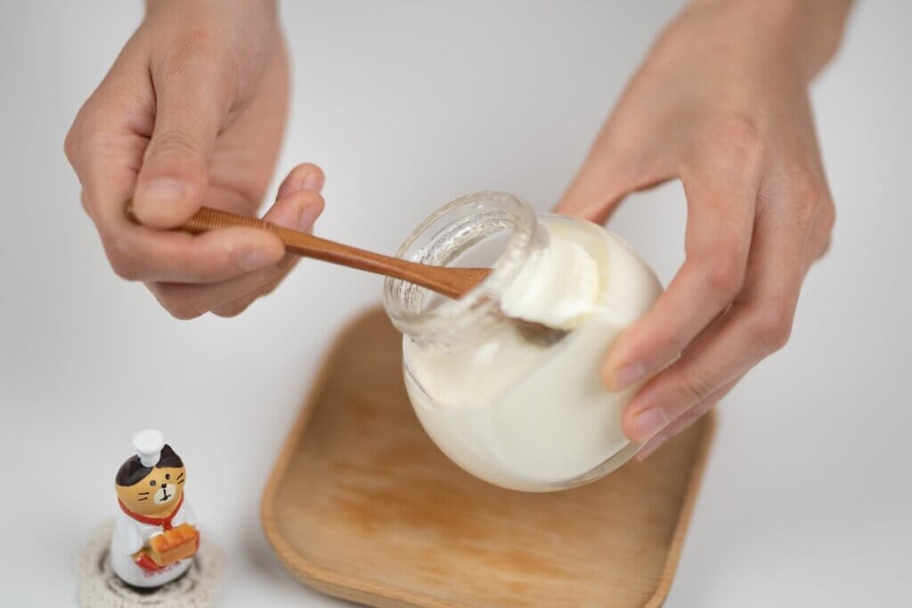 MAscarilla para manchas en piel de yogur